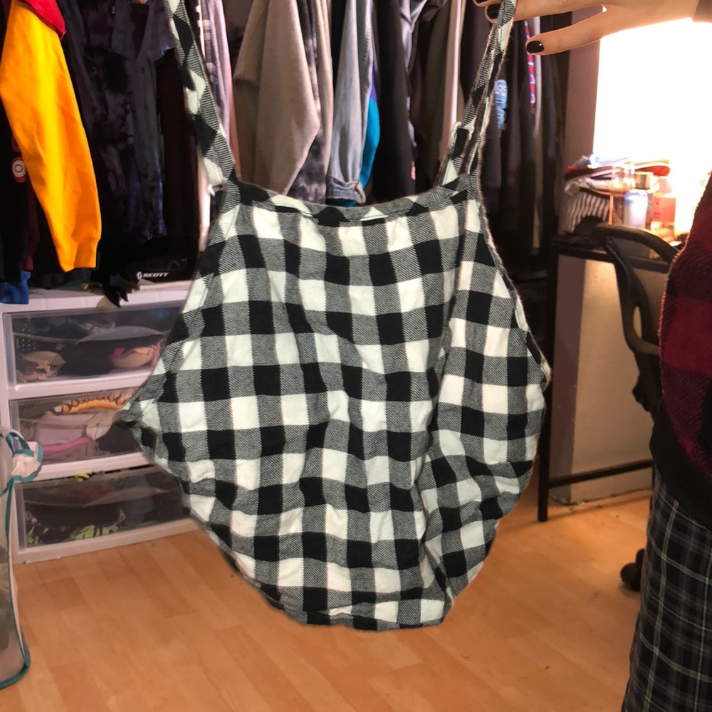 plaid halter top